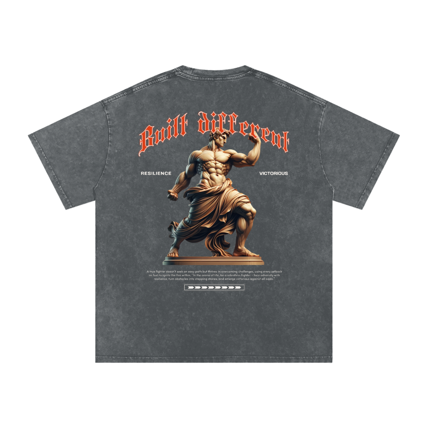 BUILT DIFFERENT - T-shirt Oversize 100% Coton