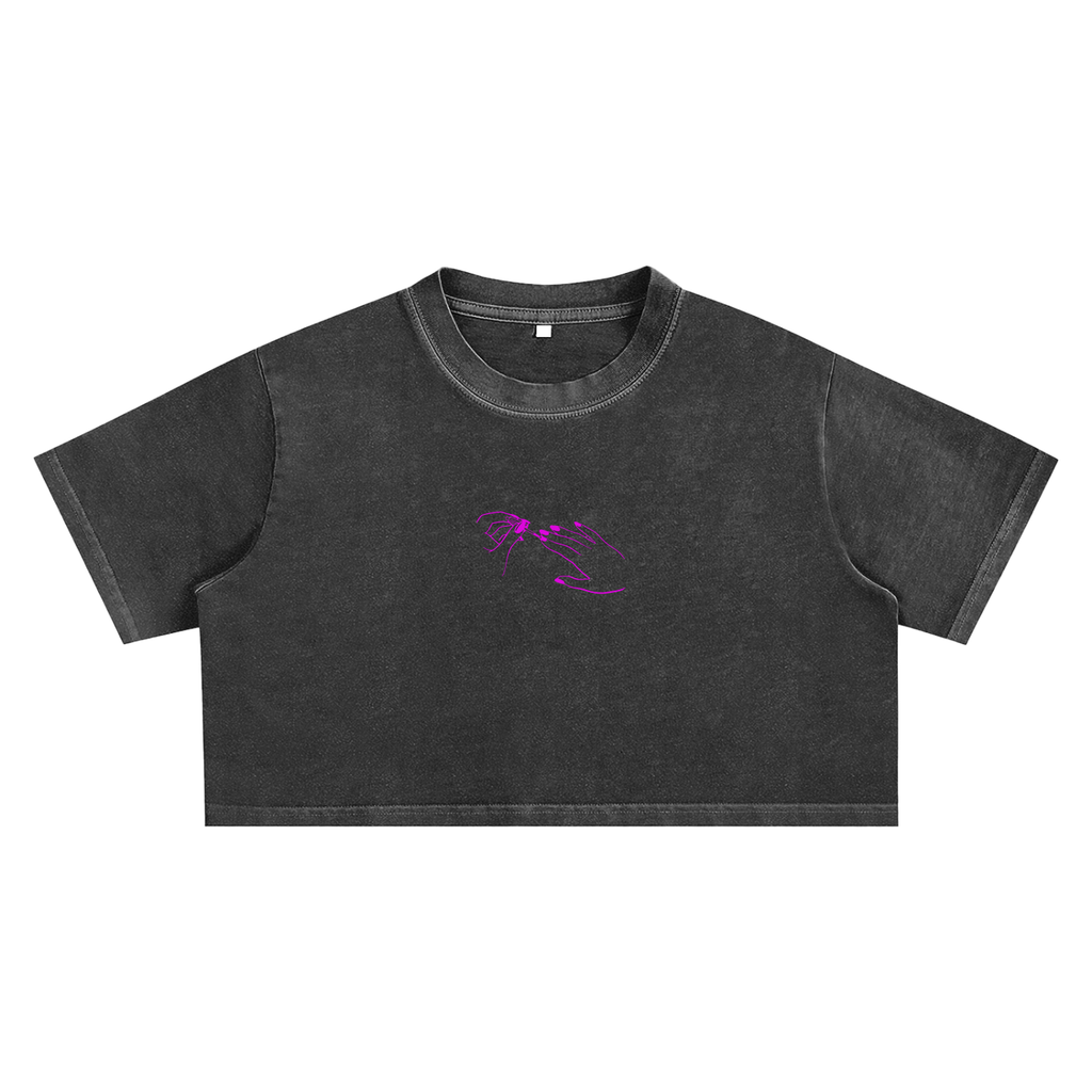 MY MOM IS STRONGER THAN YOU - Crop Top 100% Coton
