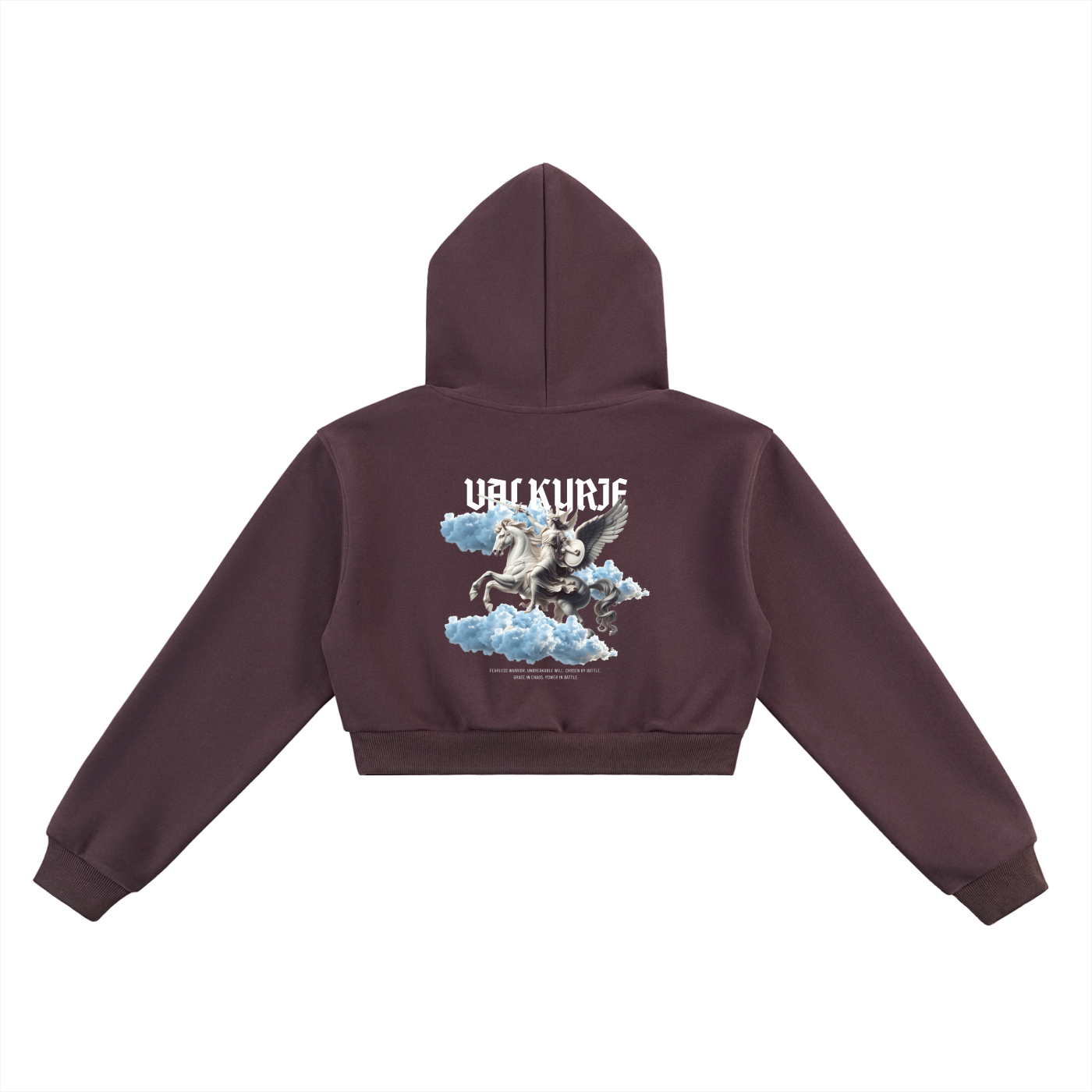 VALKYRIE - Sweat à Capuche Court Premium Unisexe