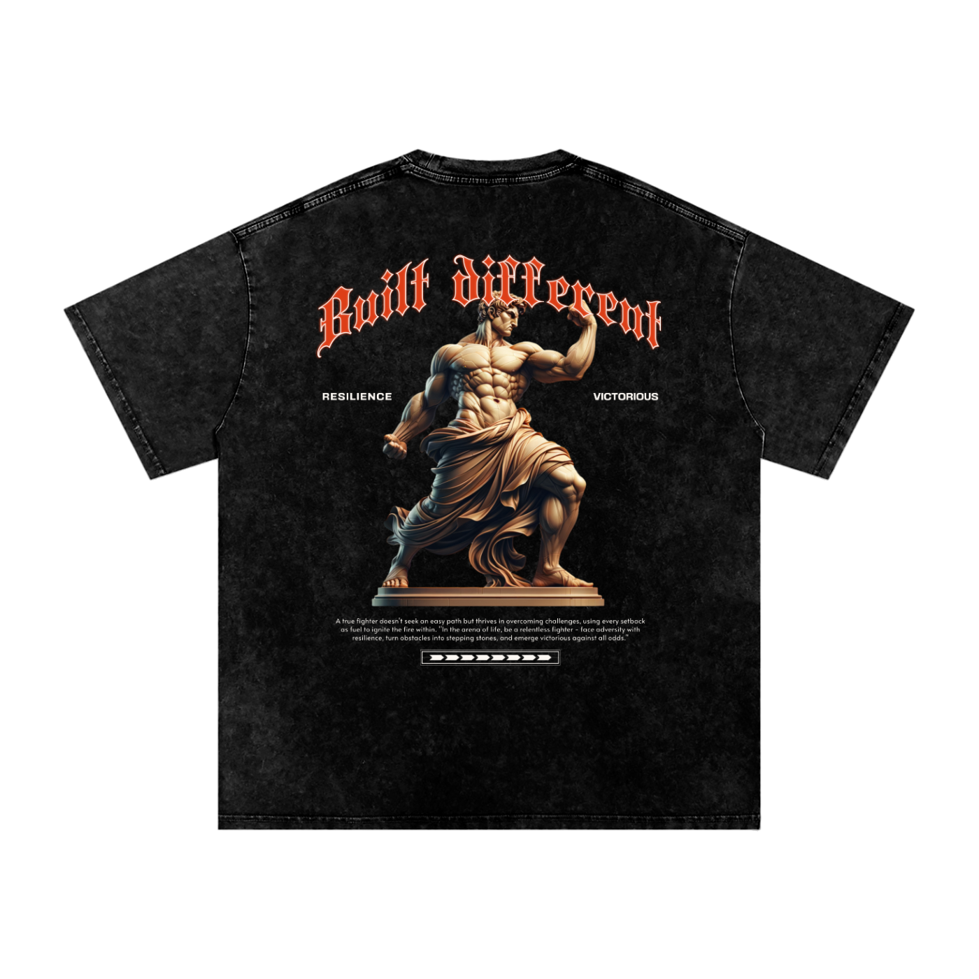 BUILT DIFFERENT - T-shirt Oversize 100% Coton