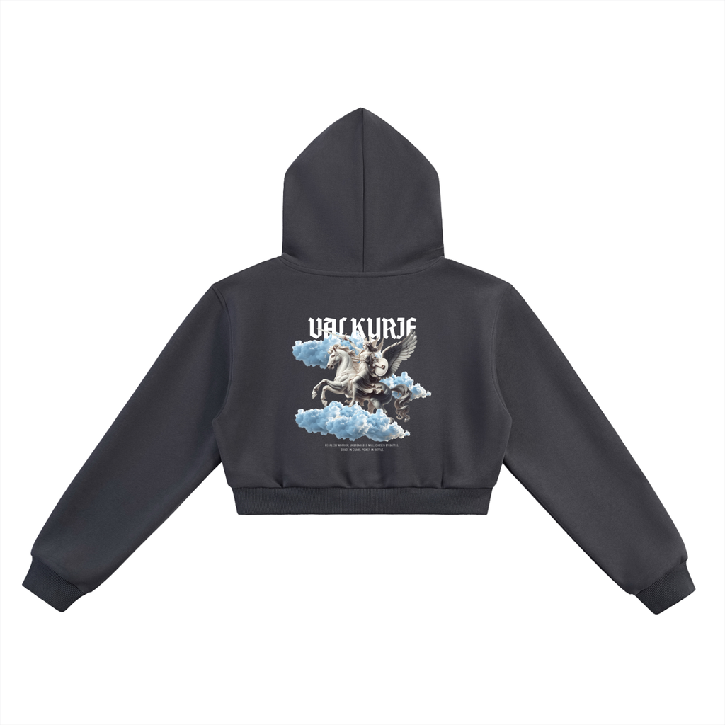 VALKYRIE - Sweat à Capuche Court Premium Unisexe