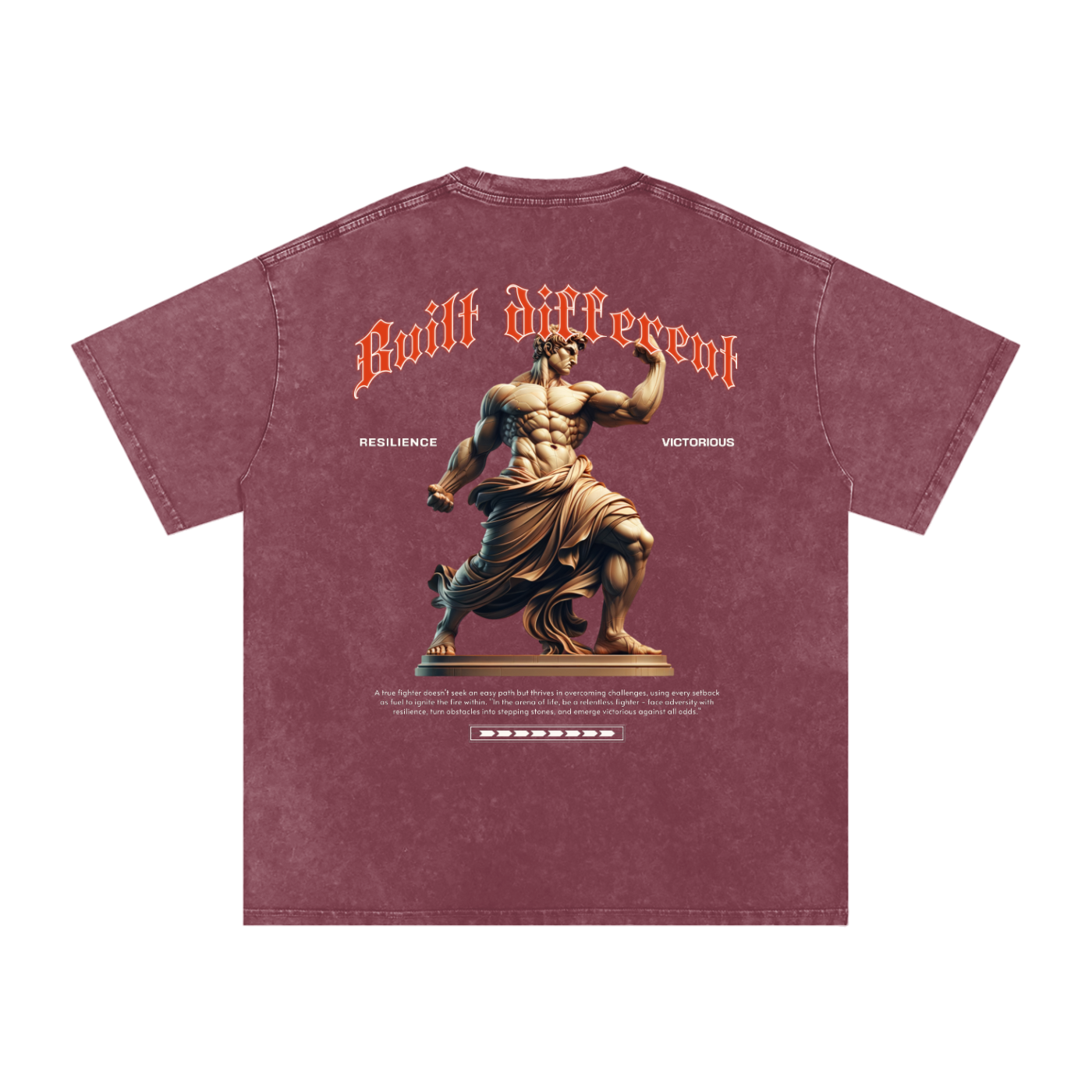 BUILT DIFFERENT - T-shirt Oversize 100% Coton